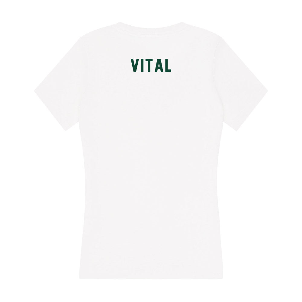 Hawaii - NCAA Women's Track & Field : Samaria Vital - Women's V-Neck T-Shirt-1
