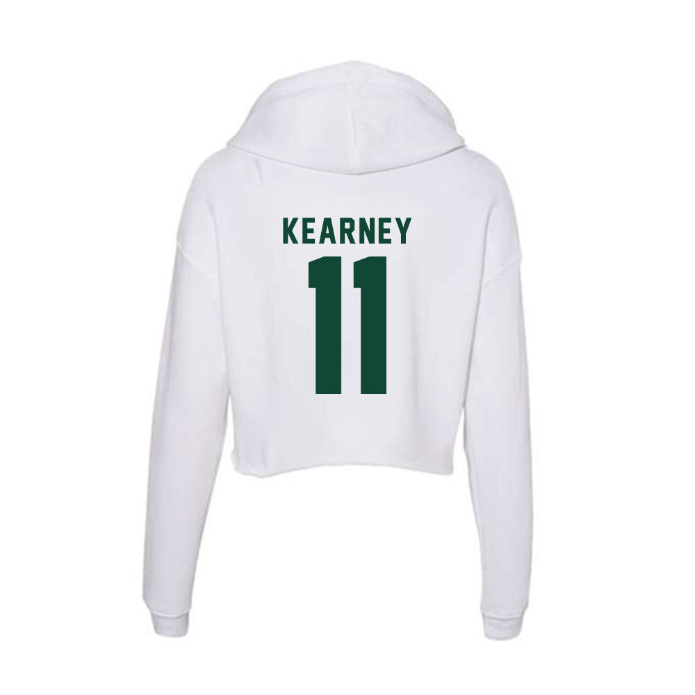 Hawaii - NCAA Men's Volleyball : Finn Kearney - Women's Crop Fleece Hoodie-1