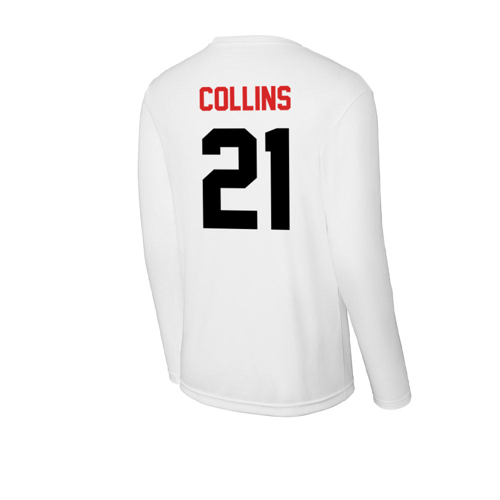Davidson - NCAA Football : Caiden Collins - Activewear Long Sleeve T-Shirt-1