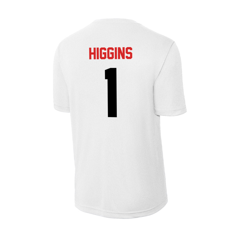 Davidson - NCAA Baseball : Justin Higgins - Activewear T-Shirt-1