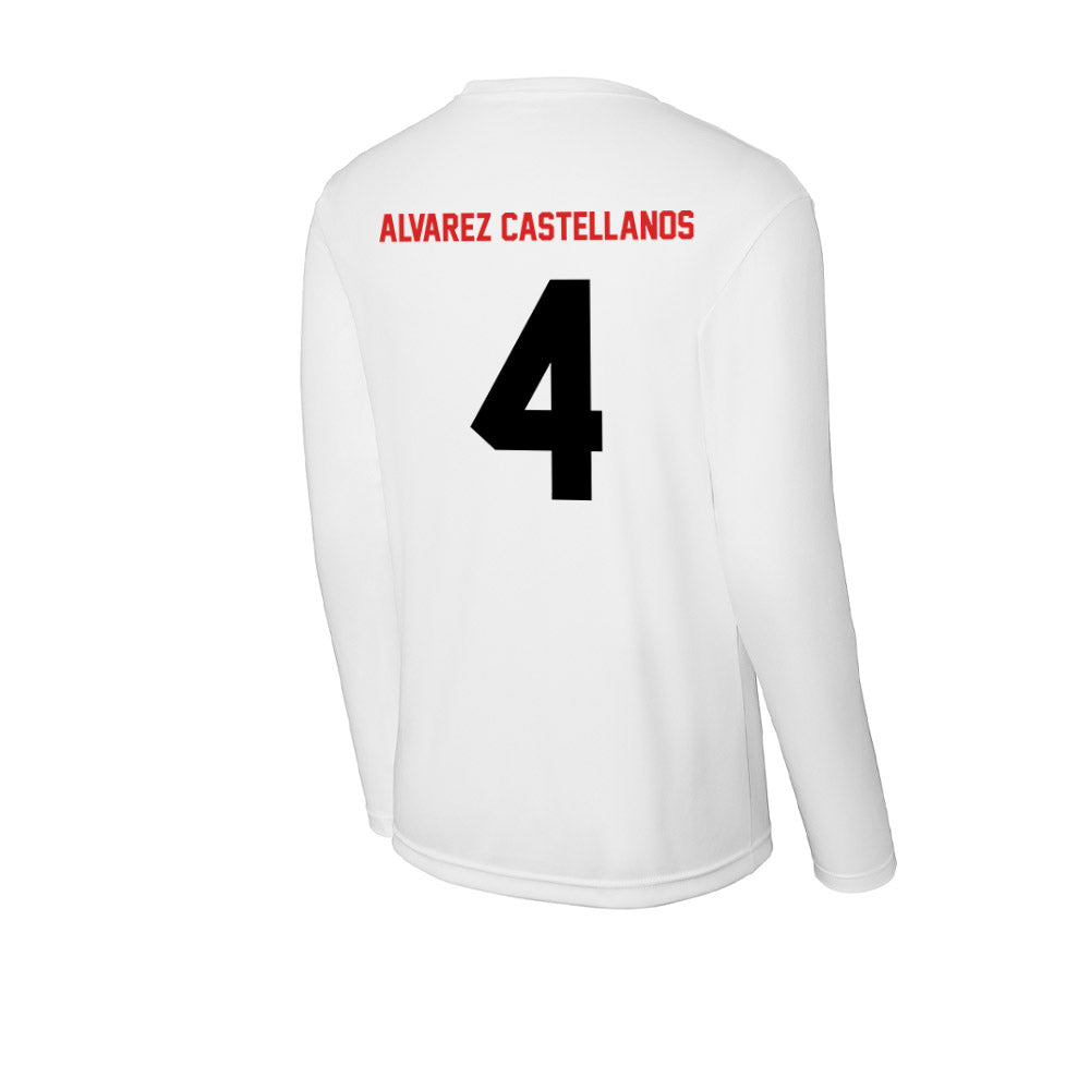 Davidson - NCAA Women's Basketball : Elena Alvarez Castellanos - Activewear Long Sleeve T-Shirt-1