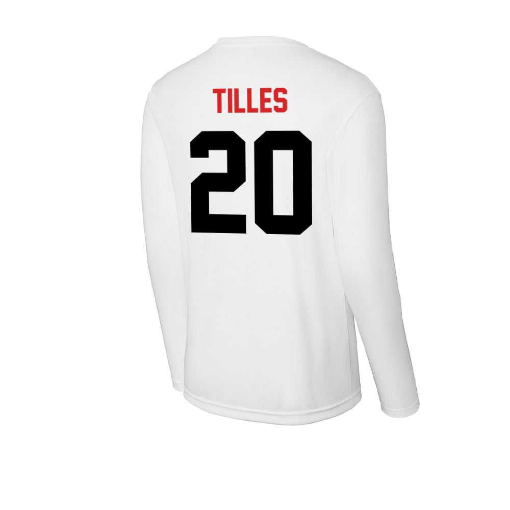 Davidson - NCAA Women's Volleyball : Melanie Tilles - Activewear Long Sleeve T-Shirt-1