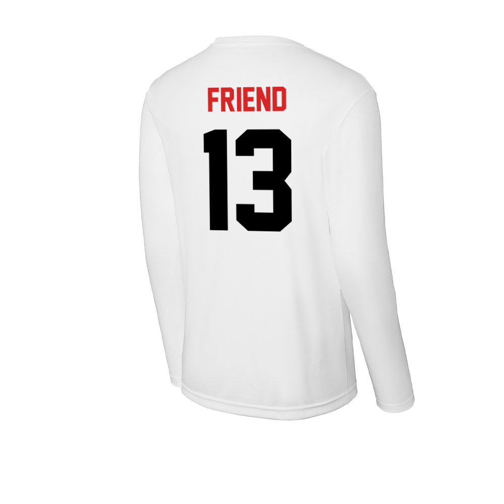 Davidson - NCAA Baseball : Jacob Friend - Activewear Long Sleeve T-Shirt-1