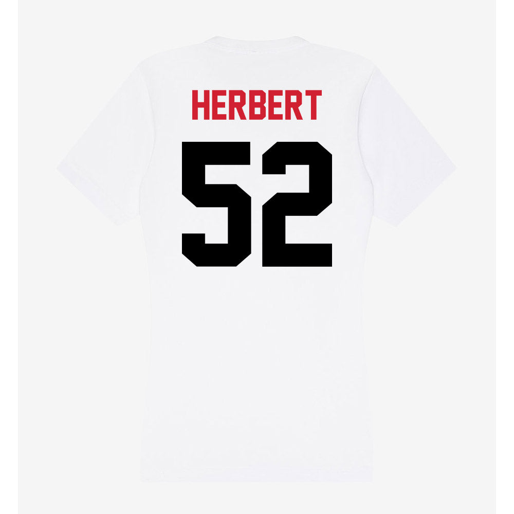 Arkansas State - NCAA Football : Gideon Herbert - Women's V-Neck T-Shirt-1