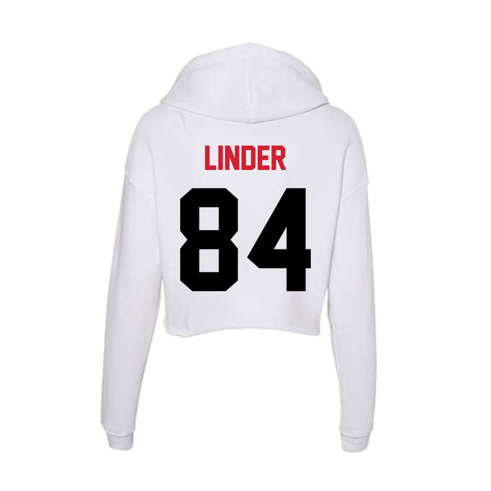 Arkansas State - NCAA Football : Reed Linder - Women's Crop Fleece Hoodie-1