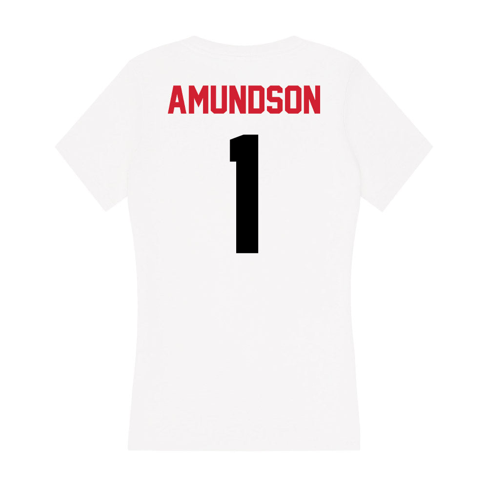Arkansas State - NCAA Baseball : Kaden Amundson - Women's V-Neck T-Shirt-1