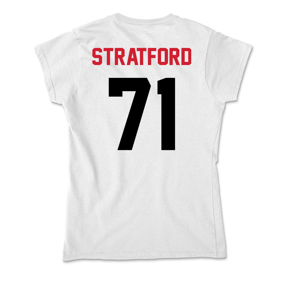 Arkansas State - NCAA Football : Chace Stratford - Soft Style Women’s T-Shirt-1