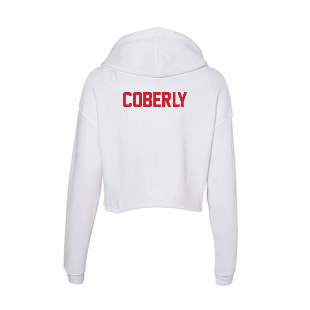 Arkansas State - NCAA Women's Track & Field : Abbey Coberly - Women's Crop Fleece Hoodie-1