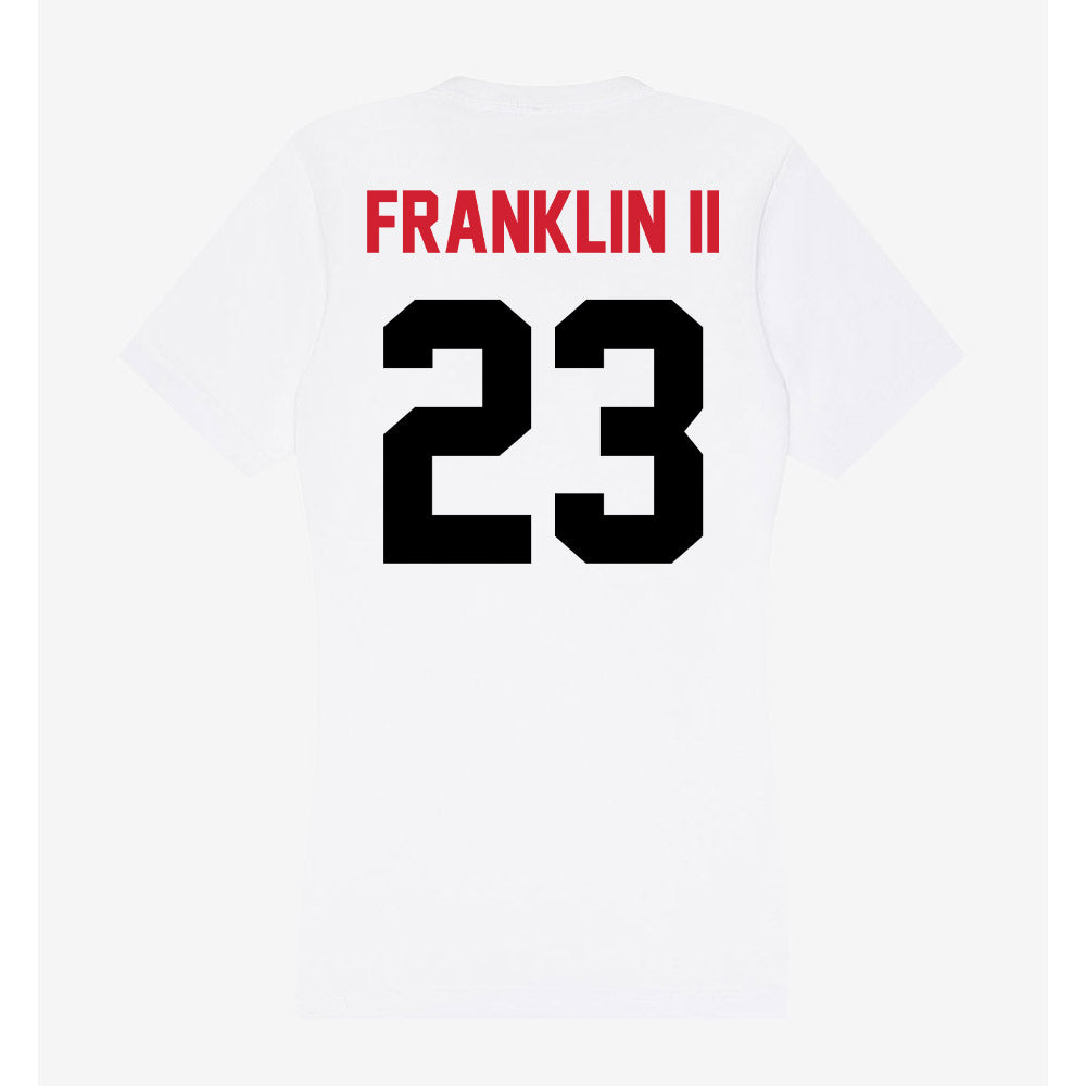 Arkansas State - NCAA Football : Cedric Franklin II - Women's V-Neck T-Shirt-1