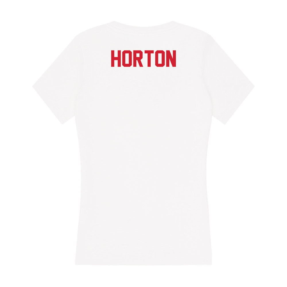Arkansas State - NCAA Men's Cross Country : Ian Horton - Women's V-Neck T-Shirt-1
