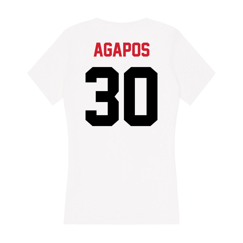 Arkansas State - NCAA Football : Andrew Agapos - Women's V-Neck T-Shirt-1