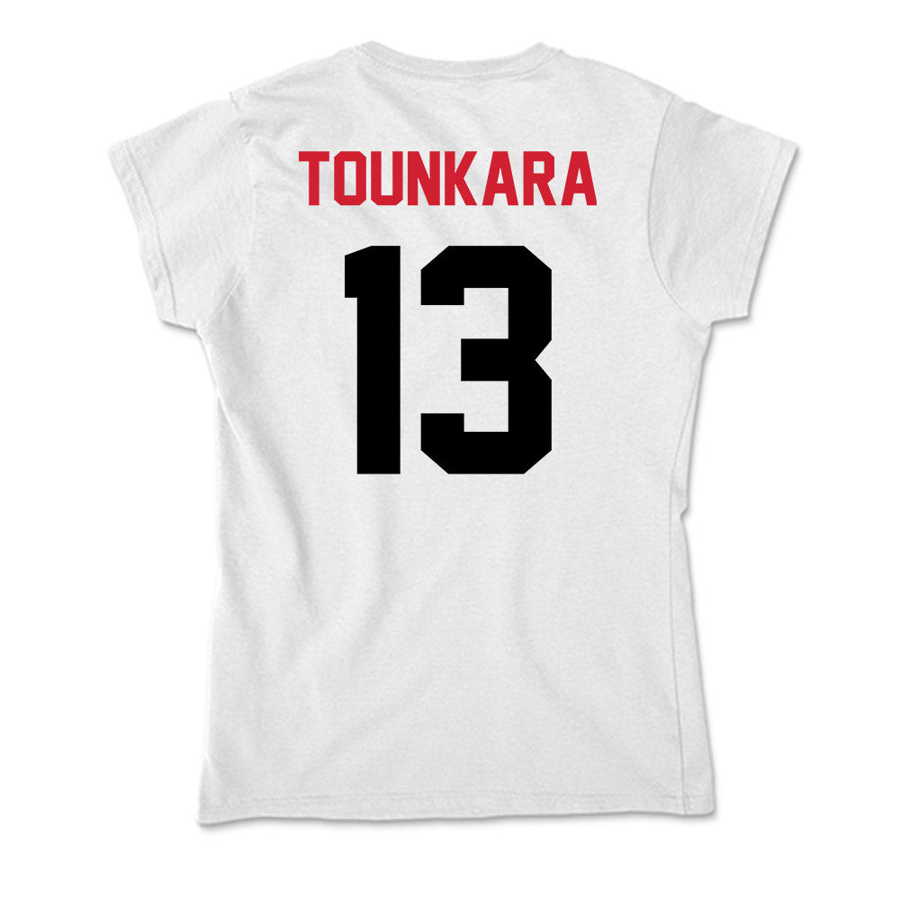 Arkansas State - NCAA Men's Basketball : Aly Tounkara - Soft Style Women’s T-Shirt-1
