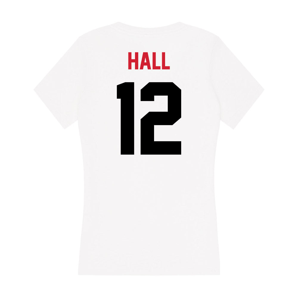 Arkansas State - NCAA Women's Volleyball : Bailey Hall - Women's V-Neck T-Shirt-1