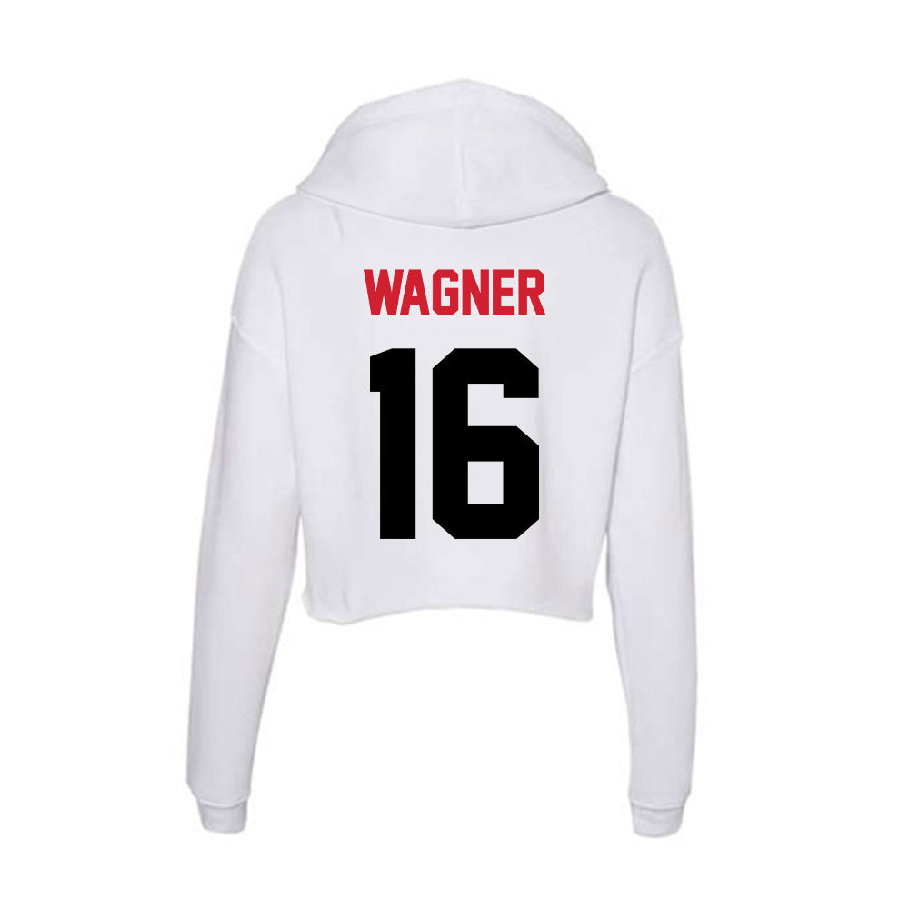 Arkansas State - NCAA Football : Bj Wagner - Women's Crop Fleece Hoodie-1