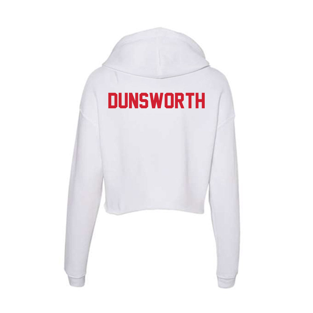 Arkansas State - NCAA Men's Track & Field : Matthew Dunsworth - Women's Crop Fleece Hoodie-1