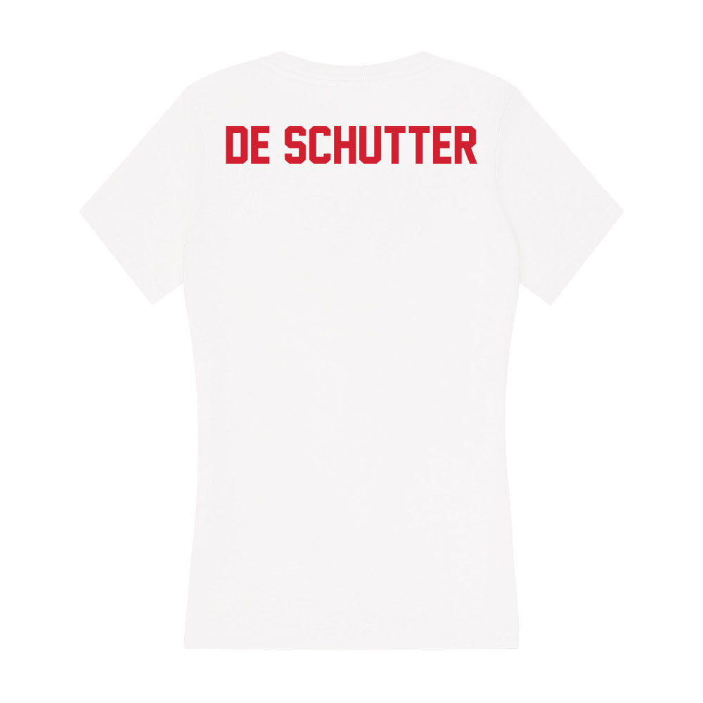 Arkansas State - NCAA Men's Golf : Anthony De Schutter - Women's V-Neck T-Shirt-1