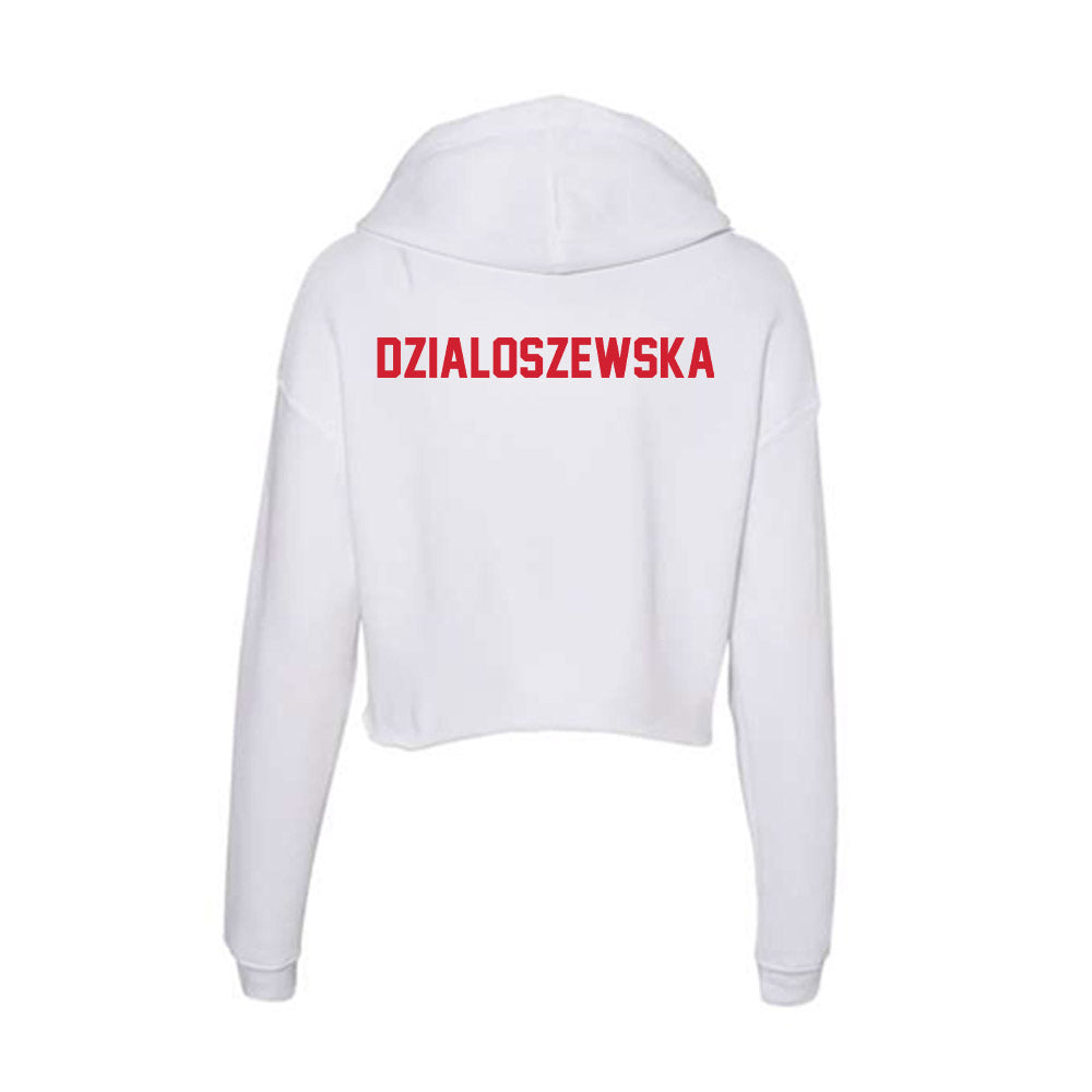 Arkansas State - NCAA Women's Cross Country : Maja Dzialoszewska - Women's Crop Fleece Hoodie-1