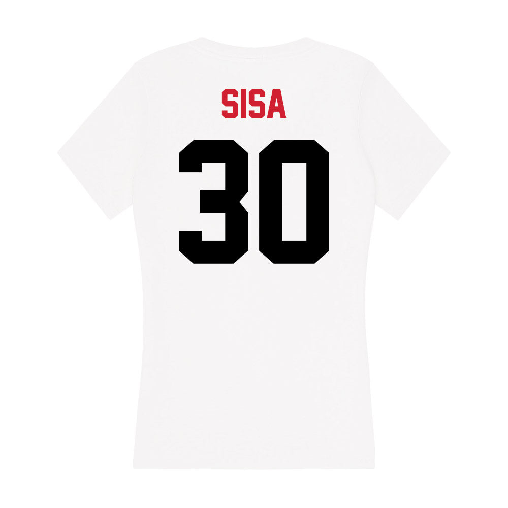 Arkansas State - NCAA Football : Damon Sisa - Women's V-Neck T-Shirt-1