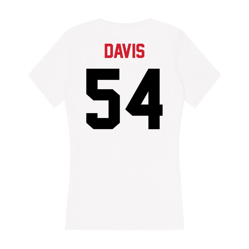 Arkansas State - NCAA Football : Walker Davis - Women's V-Neck T-Shirt-1