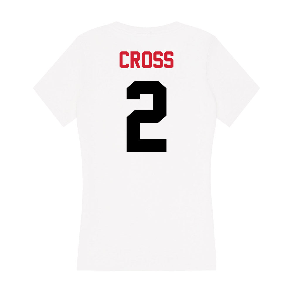 Arkansas State - NCAA Football : Ja'Quez Cross - Women's V-Neck T-Shirt-1
