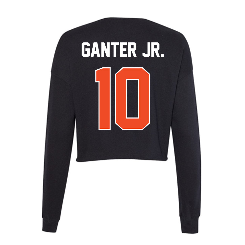 Boise State - NCAA Football : Derek Ganter Jr. - Women's Cropped Crew Fleece-1