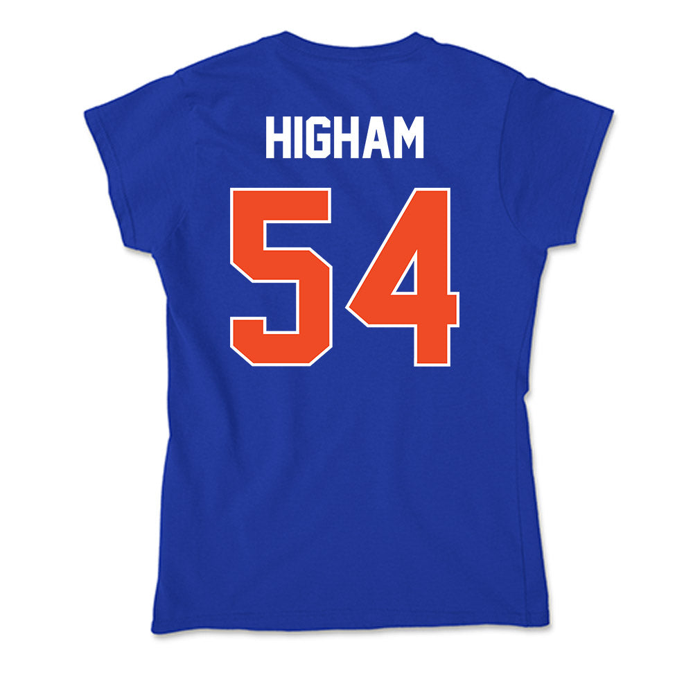 Boise State - NCAA Football : Hunter Higham - Soft Style Women’s T-Shirt-1