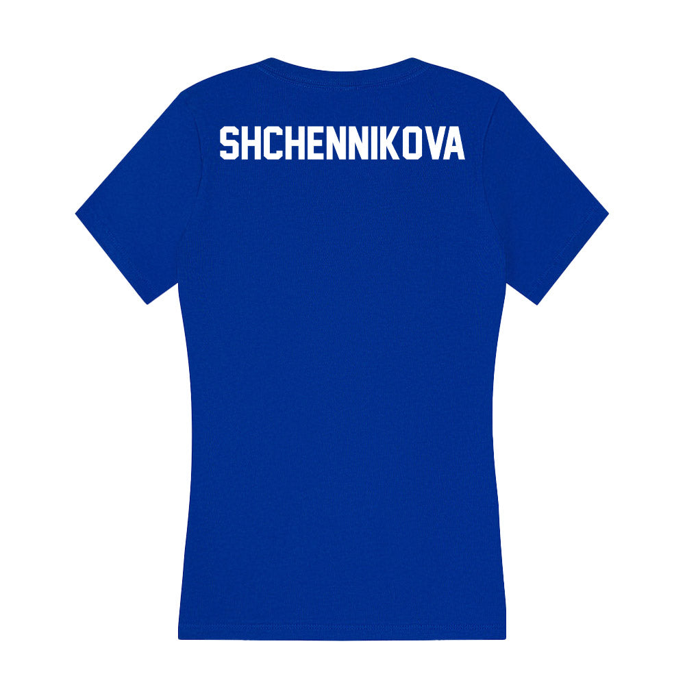 Boise State - NCAA Women's Gymnastics : Kristina Shchennikova - Women's V-Neck T-Shirt-1