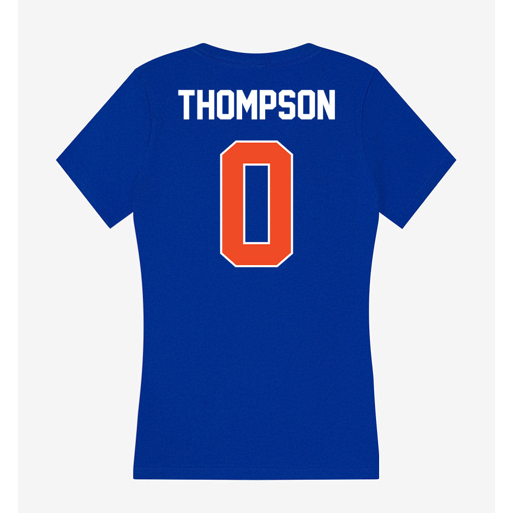 Boise State - NCAA Women's Basketball : Tatum Thompson - Women's V-Neck T-Shirt-1
