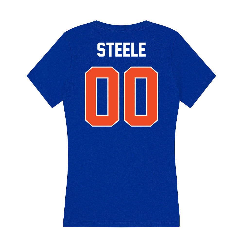 Boise State - NCAA Football : Jason Steele - Women's V-Neck T-Shirt-1