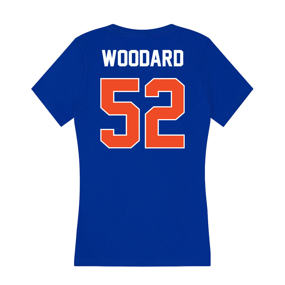 Boise State - NCAA Football : Tavion Woodard - Women's V-Neck T-Shirt-1