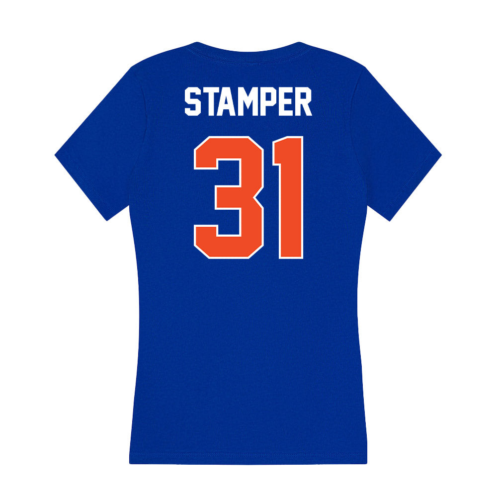 Boise State - NCAA Women's Soccer : Marin Stamper - Women's V-Neck T-Shirt-1