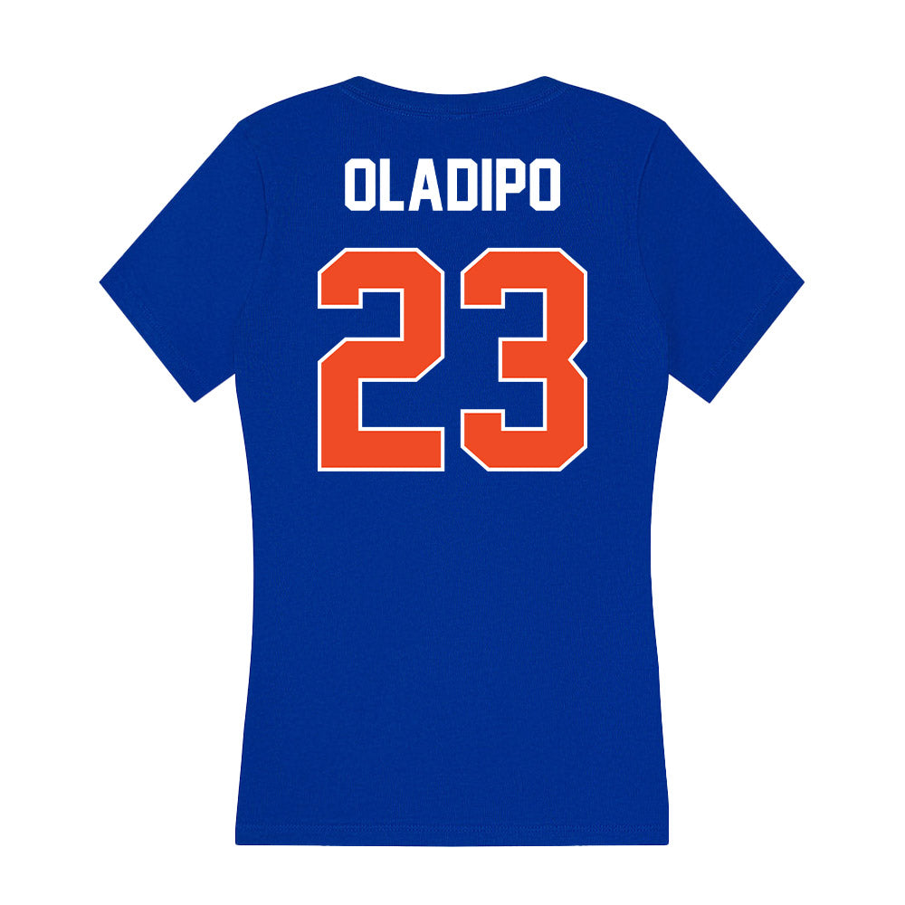 Boise State - NCAA Football : Seyi Oladipo - Women's V-Neck T-Shirt-1