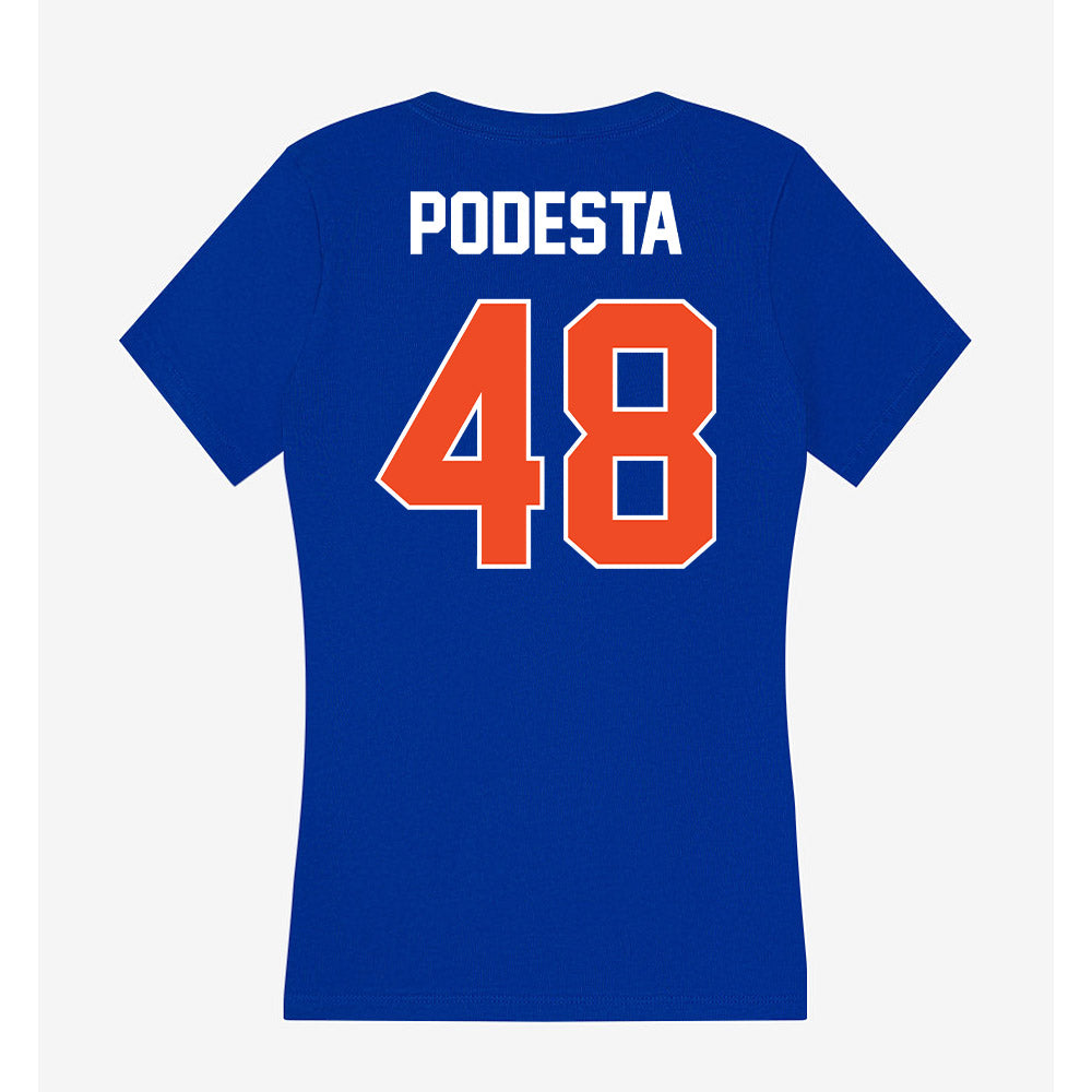 Boise State - NCAA Football : Roland Podesta - Women's V-Neck T-Shirt-1