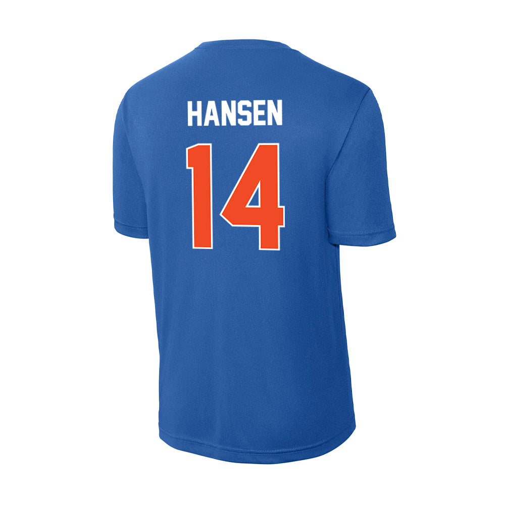 Boise State - NCAA Women's Basketball : Mya Hansen - Activewear T-Shirt-1