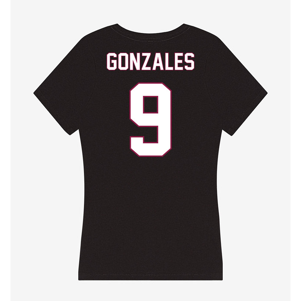NMSU - NCAA Women's Soccer : Mya Gonzales - Women's V-Neck T-Shirt-1