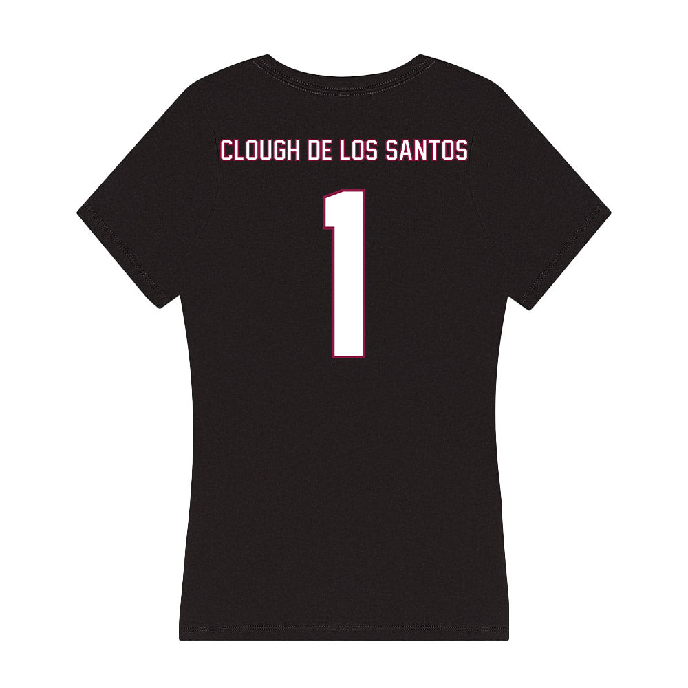 NMSU - NCAA Baseball : Jonatan Clough De Los Santos - Women's V-Neck T-Shirt-1