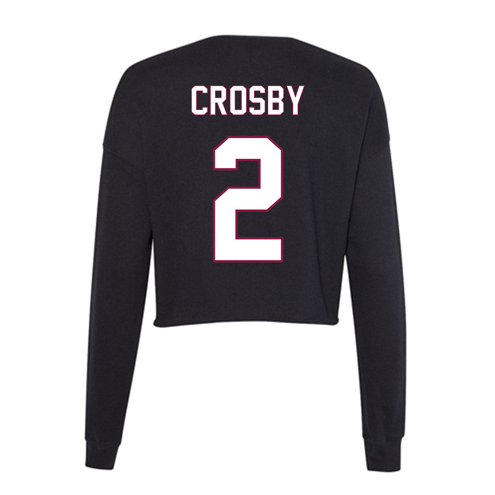 NMSU - NCAA Football : Damarcus Crosby - Women's Cropped Crew Fleece-1