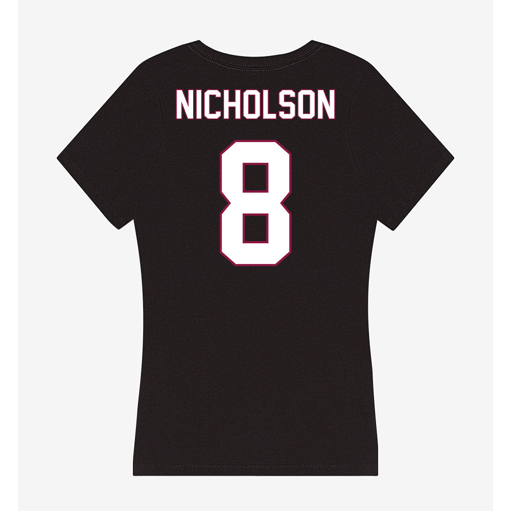 NMSU - NCAA Softball : Taylor Nicholson - Women's V-Neck T-Shirt-1