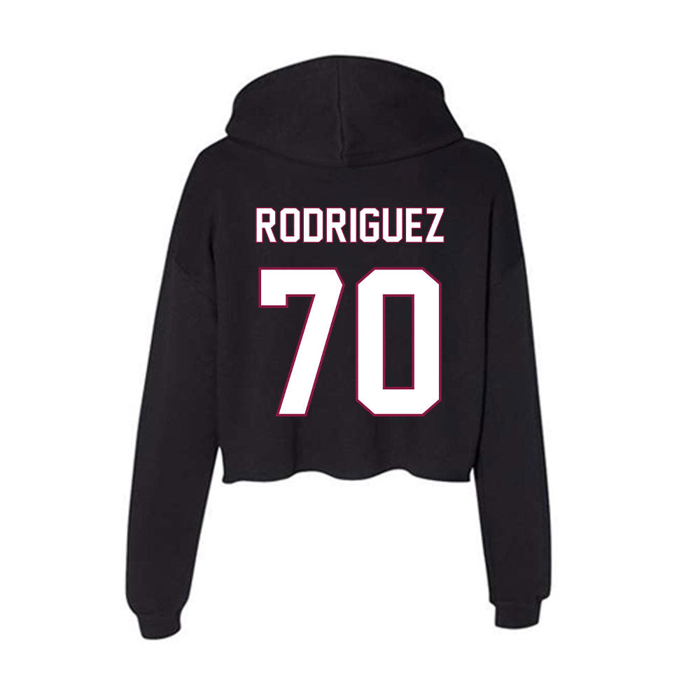NMSU - NCAA Football : Mateo Rodriguez - Women's Crop Fleece Hoodie-1