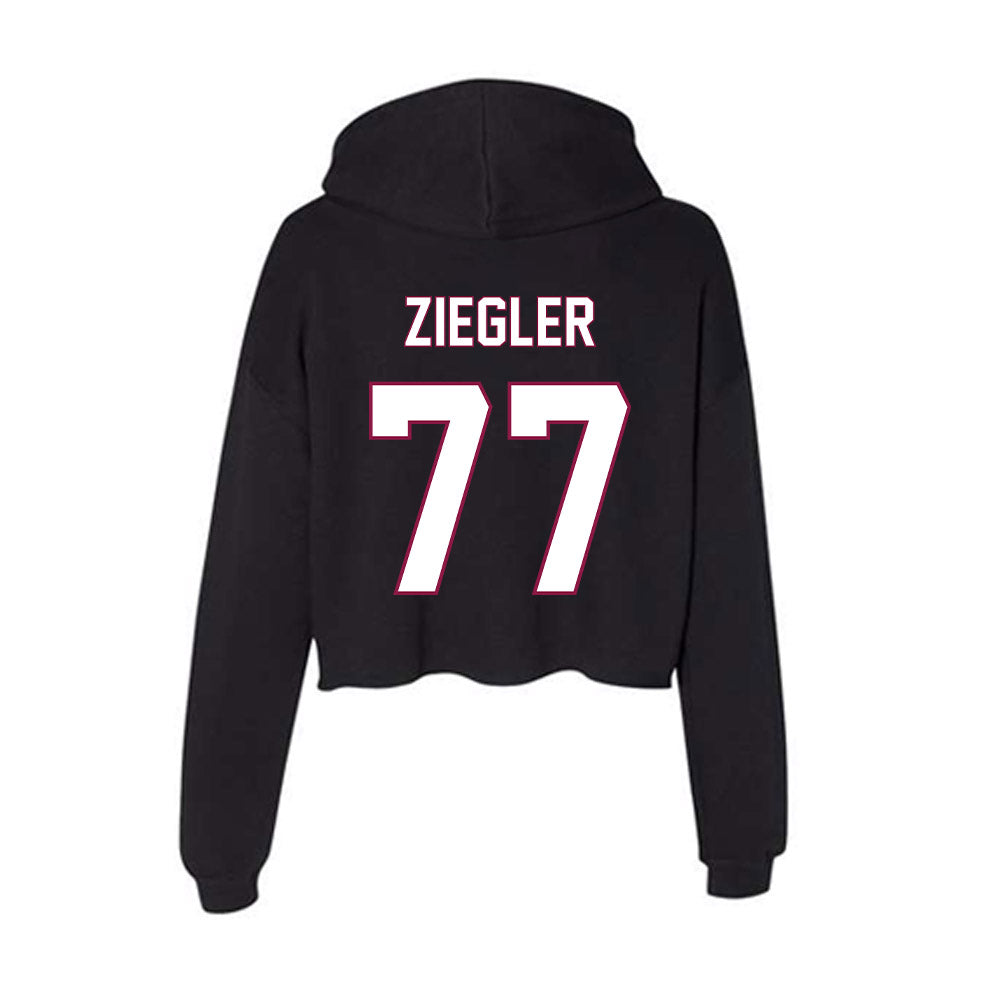 NMSU - NCAA Women's Volleyball : Rozowyn Ziegler - Women's Crop Fleece Hoodie-1