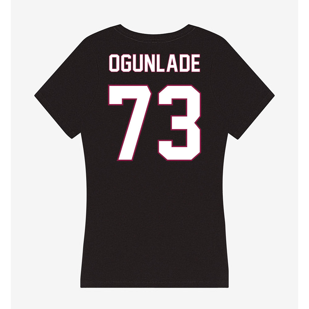 NMSU - NCAA Football : Janik Ogunlade - Women's V-Neck T-Shirt-1