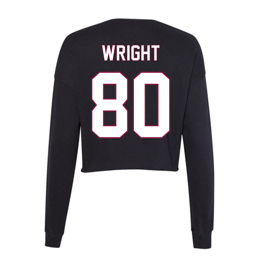 NMSU - NCAA Football : Izeyah Wright - Women's Cropped Crew Fleece-1