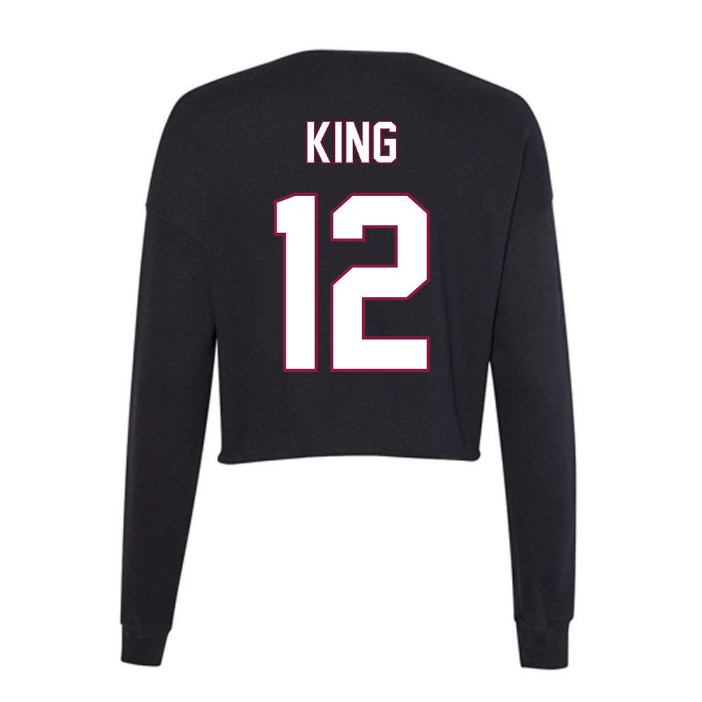 NMSU - NCAA Football : Tyler King - Women's Cropped Crew Fleece-1