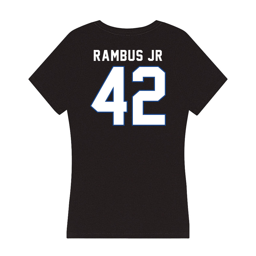 Grand Valley - NCAA Football : Antuane Rambus Jr - Women's V-Neck T-Shirt-1