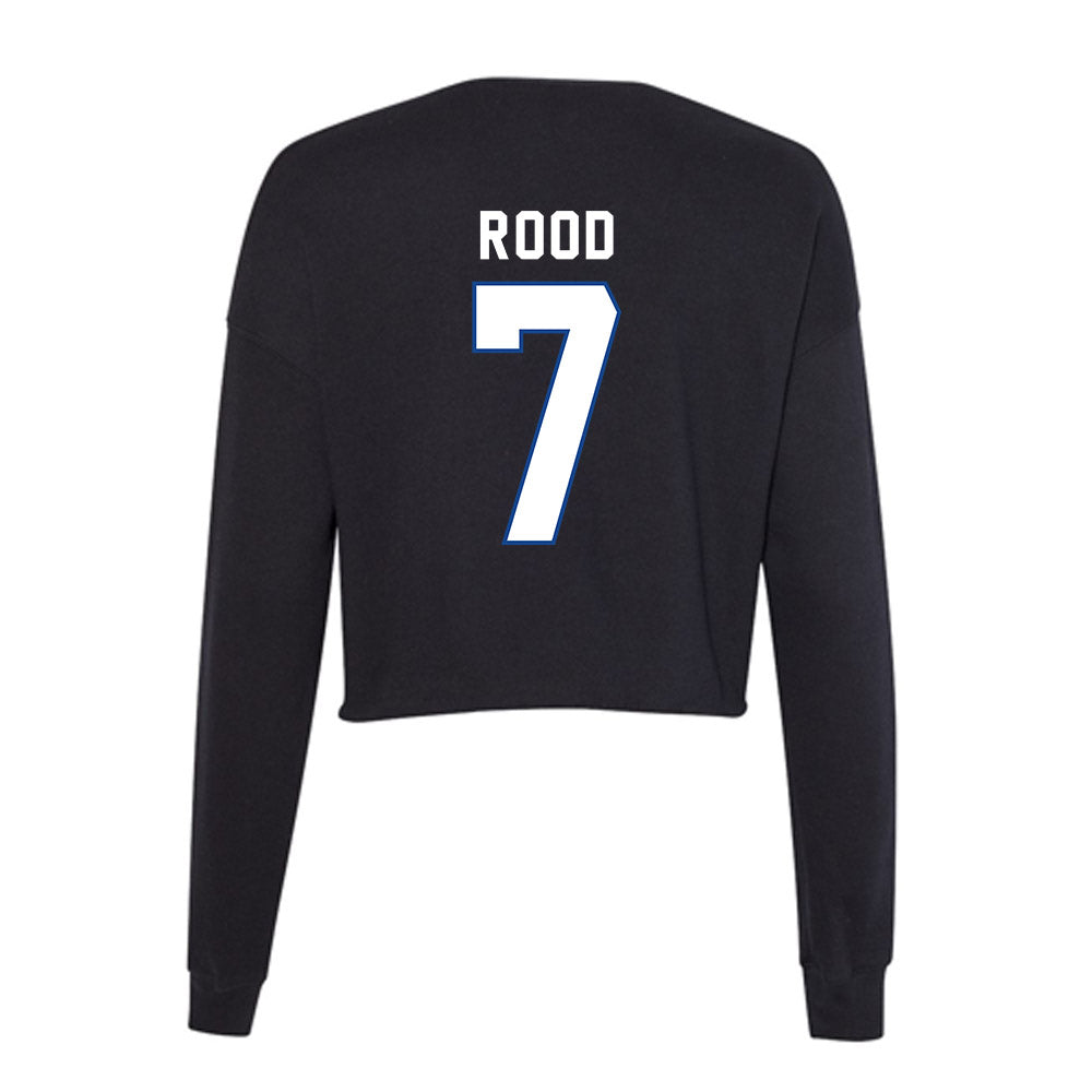 - NCAA Football : Derek Rood - Women's Cropped Crew Fleece-1