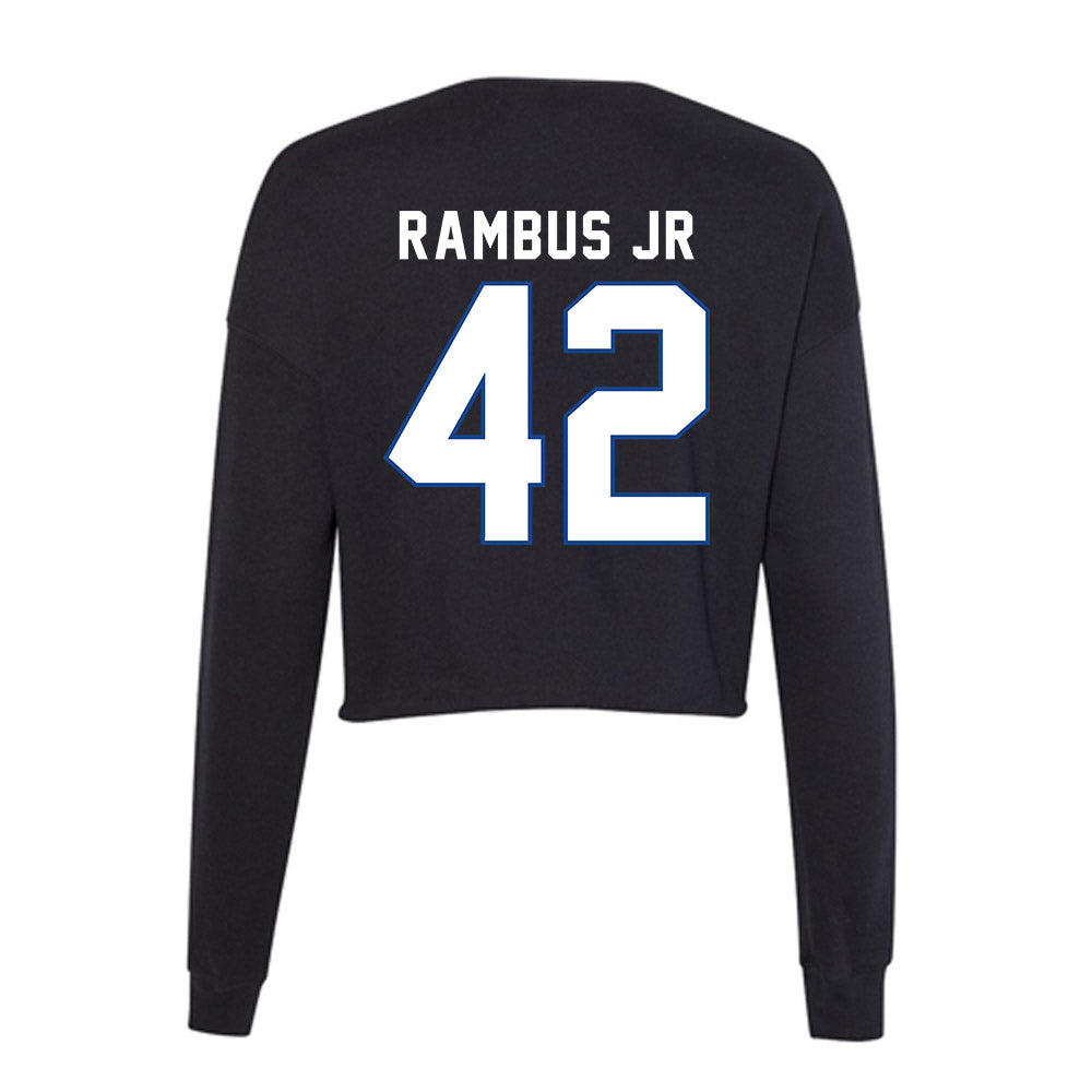 Grand Valley - NCAA Football : Antuane Rambus Jr - Women's Cropped Crew Fleece-1