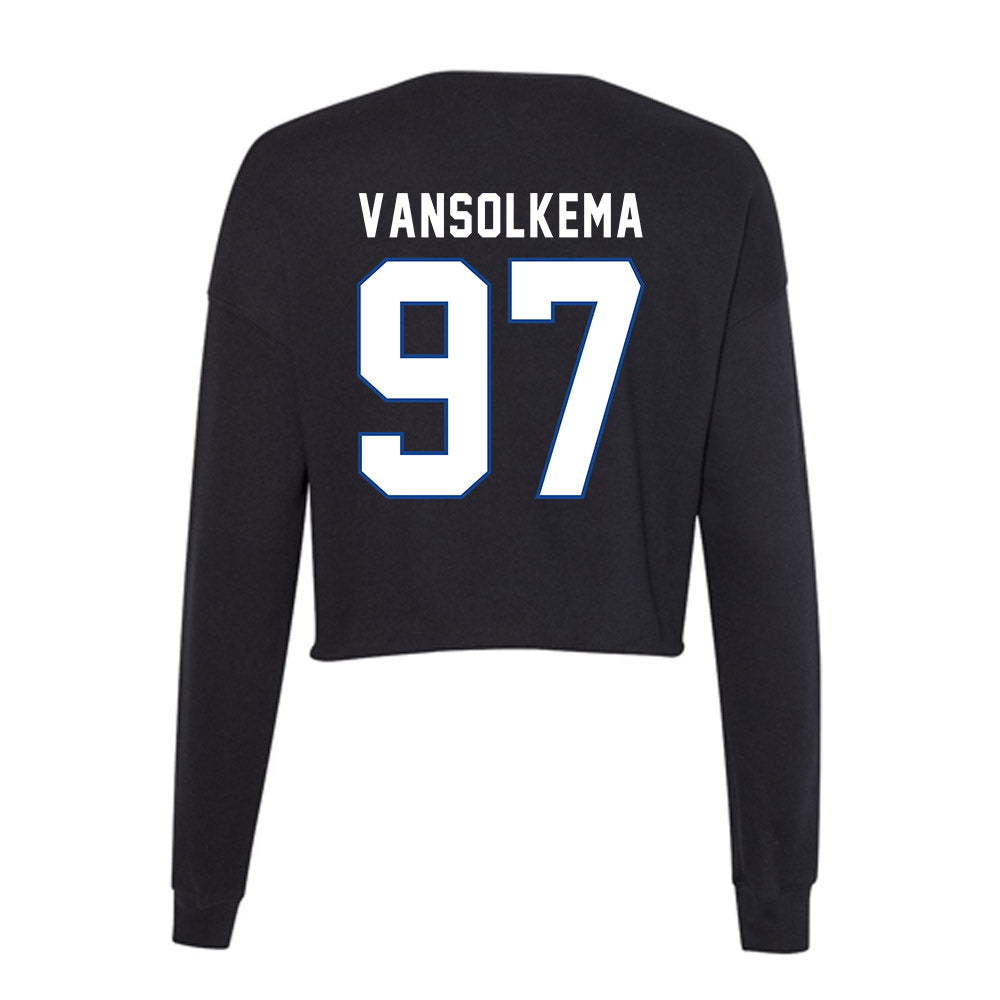 Grand Valley - NCAA Football : Camren VanSolkema - Women's Cropped Crew Fleece-1
