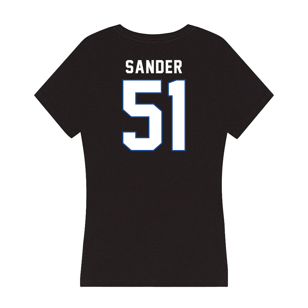 Grand Valley - NCAA Football : Joshua Sander - Women's V-Neck T-Shirt-1