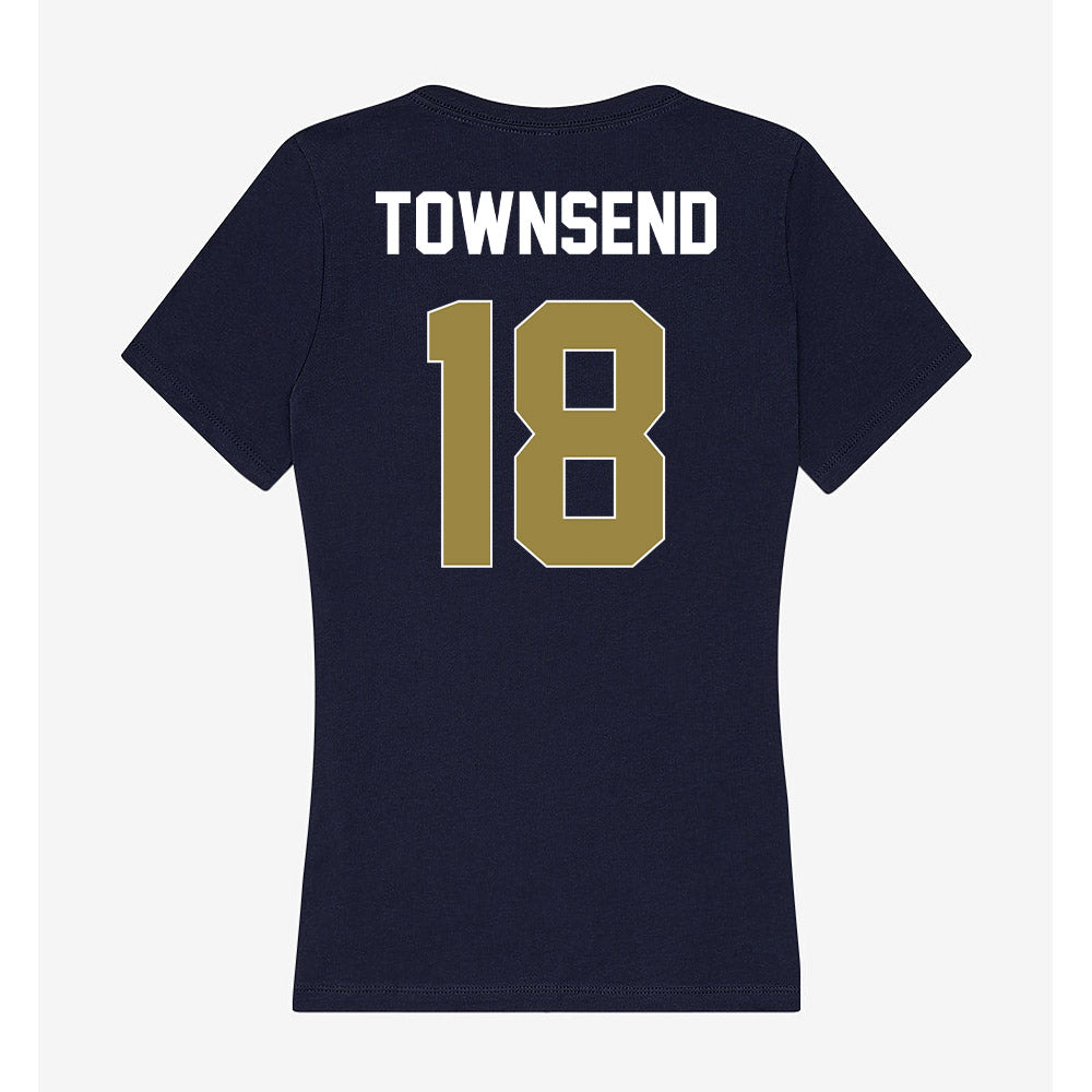 Georgia Southern - NCAA Football : Trey Townsend - Women's V-Neck T-Shirt-1