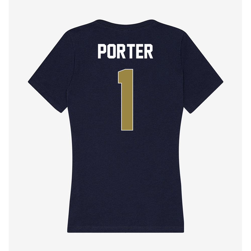 Georgia Southern - NCAA Women's Volleyball : Hadley Porter - Women's V-Neck T-Shirt-1